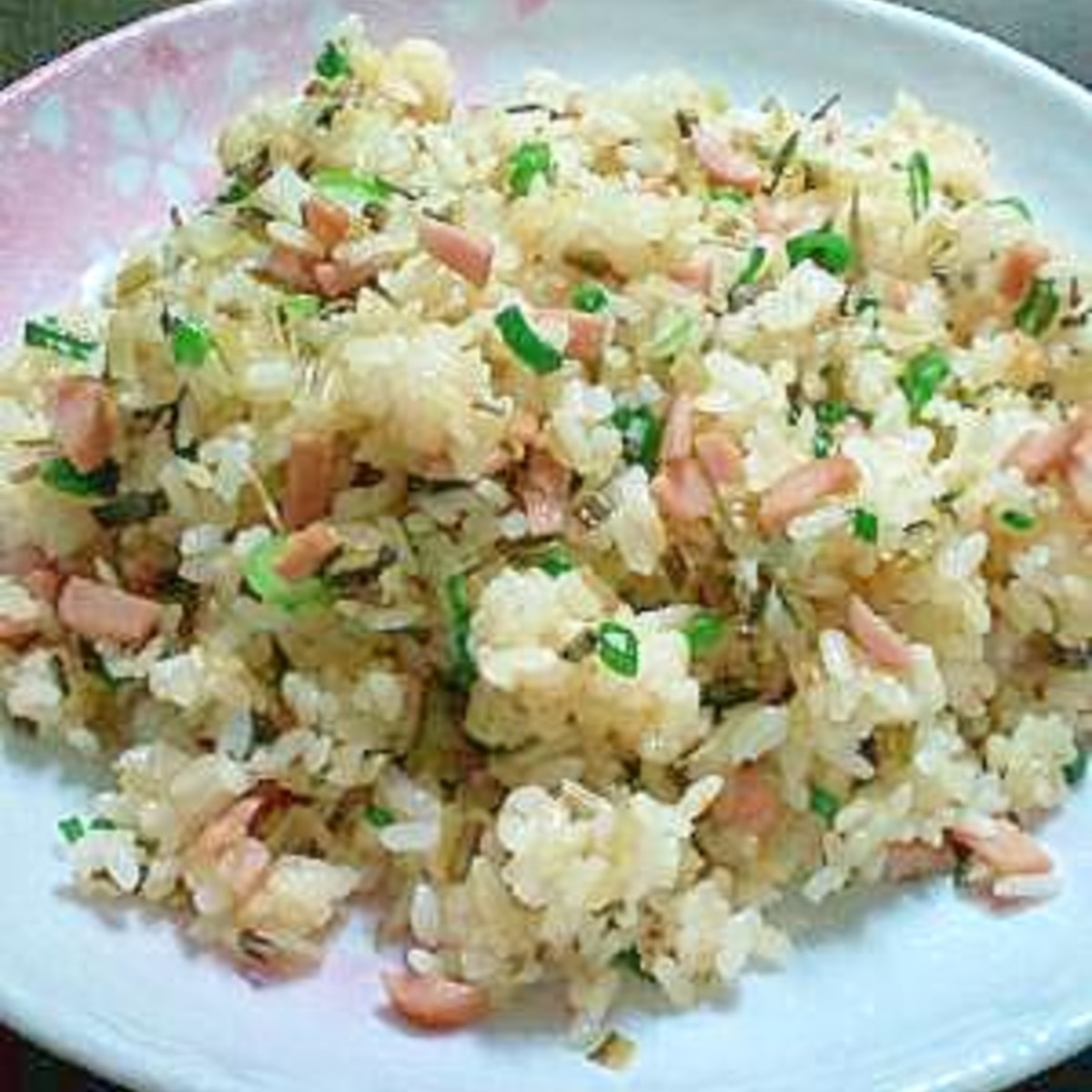 アレルギーっ子も一緒に食べられる 卵なし 高菜炒飯 レシピ 作り方 By ちびママ0627 楽天レシピ